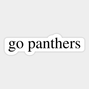 go panthers Sticker